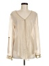 Alberto Makali 100% Polyester Ivory Long Sleeve Blouse Size M - photo 1