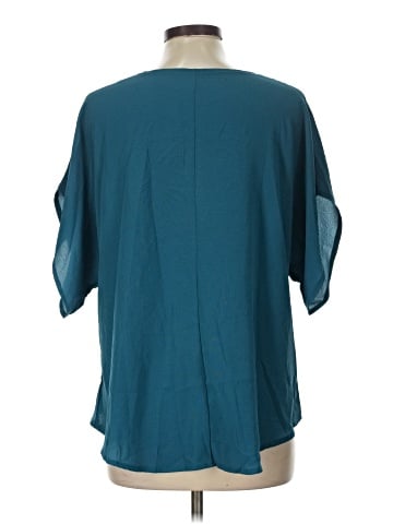 Shein Curve Short Sleeve Blouse (view 2)