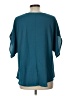 Shein Curve Teal Short Sleeve Blouse Size 12 - photo 2