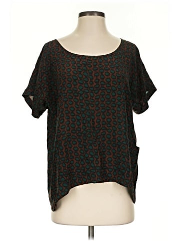 Gemma Short Sleeve Silk Top (view 1)