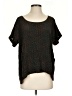 Gemma 100% Silk Black Short Sleeve Silk Top Size XS - photo 1