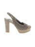 Now 100% Leather Gray Heels Size EU 36 1/2 - photo 1