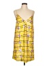 Buddy Love 100% Polyester Graphic Yellow Cocktail Dress Size L - photo 1