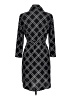 Mlle Gabrielle Argyle Black Casual Dress Size L - photo 2
