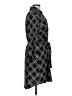 Mlle Gabrielle Argyle Black Casual Dress Size L - photo 4