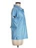 Adidas Solid Blue Short Sleeve Polo Size M - photo 4