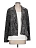 Chico's 100% Polyester Animal Print Gray Blazer Size Lg (2) - photo 1