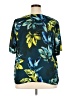 Worthington 100% Polyester Tropical Teal Short Sleeve Blouse Size XXL - photo 2