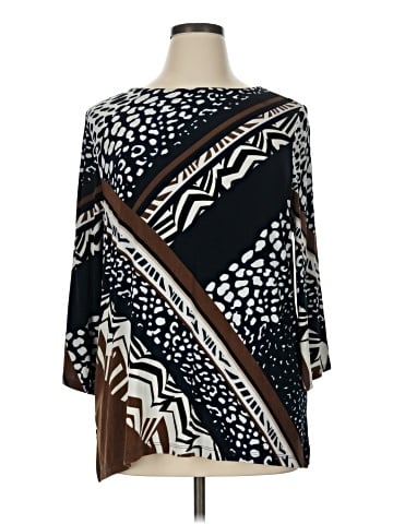 Travelers by Chico's 3/4 Sleeve Blouse (view 1)