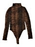 Bar III Animal Print Brown Bodysuit Size S - photo 1