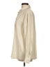 Gap 100% Polyester Solid Ivory Long Sleeve Blouse Size L - photo 5