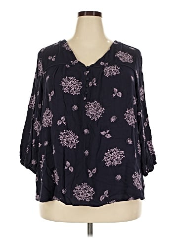 Skies Are Blue 3/4 Sleeve Blouse (view 1)