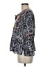 Sigrid Olsen Blue Long Sleeve Blouse Size M - photo 5