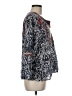 Sigrid Olsen Blue Long Sleeve Blouse Size M - photo 4