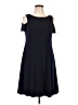 Eliza J Solid Blue Casual Dress Size 10 - photo 1