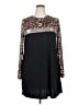 Emery Rose Animal Print Black Casual Dress Size XXL - photo 1