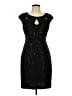 Connected Apparel 100% Polyester Black Cocktail Dress Size 10 - photo 1