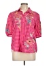 Johnny Was Pink Short Sleeve Blouse Size L - photo 1