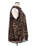 Cupio 100% Polyester Animal Print Brown Long Sleeve Blouse Size 2X - photo 4