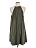 Bishop + Young 100% Polyester Solid Green Casual Dress Size M - photo 2
