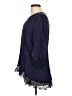 MONORENO 100% Rayon Blue 3/4 Sleeve Blouse Size L - photo 5