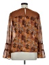 Jolt 100% Polyester Brown Long Sleeve Blouse Size XL - photo 2