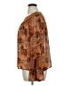 Jolt 100% Polyester Brown Long Sleeve Blouse Size XL - photo 5