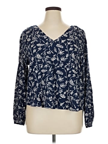 a.n.a. A New Approach Long Sleeve Blouse (view 1)