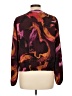Nine West 100% Polyester Marled Burgundy Long Sleeve Blouse Size L - photo 2