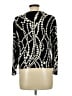 CAbi 100% Cotton Print Black Pullover Sweater Size L - photo 2