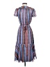 WAYF 100% Polyester Plaid Blue Casual Dress Size XS - photo 2