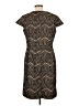 Liz Claiborne 100% Polyester Chevron-herringbone Black Cocktail Dress Size 12 - photo 2