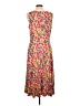 Perceptions Floral Tropical Multi Color Orange Casual Dress Size L - photo 2