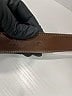 Burberry 100% Leather Brown Leather Belt Size M - photo 2