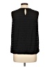 Liz Claiborne 100% Polyester Color Block Solid Stripes Black Sleeveless Blouse Size L - photo 2