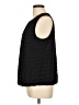 Liz Claiborne 100% Polyester Color Block Solid Stripes Black Sleeveless Blouse Size L - photo 5