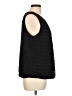 Liz Claiborne 100% Polyester Color Block Solid Stripes Black Sleeveless Blouse Size L - photo 4