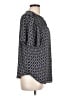 Ann Taylor 100% Polyester Black Short Sleeve Top Size L - photo 4