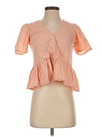 Madewell Crossover Peplum Top (view 1)