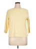 Appleseeds 100% Cotton Yellow 3/4 Sleeve Top Size XL - photo 1