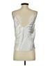 Double Zero 100% Polyester Metallic Silver Sleeveless Blouse Size S - photo 2