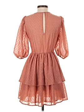 zara pink ruffle sleeve dress TAFFETA RUFFLE DRESS - Neon pink