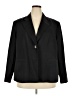 Le Suit 100% Polyester Black Blazer Size 22 - photo 1