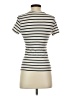 Essentials Stripes Ivory Short Sleeve Turtleneck Size S - photo 2