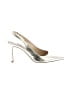 Saks Fifth Avenue Metallic Silver Heels Size 6 - photo 1