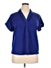 The Limited 100% Polyester Blue Short Sleeve Blouse Size XL - photo 1