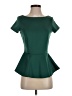 Bisou Bisou Green Short Sleeve Blouse Size XS - photo 1