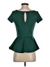 Bisou Bisou Green Short Sleeve Blouse Size XS - photo 2