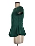 Bisou Bisou Green Short Sleeve Blouse Size XS - photo 5