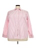 Chaps 100% Cotton Stripes Pink Long Sleeve Button-Down Shirt Size 3X - photo 1